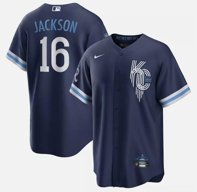 Men's Kansas City Royals #16 Bo Jackson Navy City Connect Cool Base Stitched Baseball Jersey Men's Kansas City Royals #16 Bo Jackson Navy City Connect Cool Base Stitched Baseball Jersey